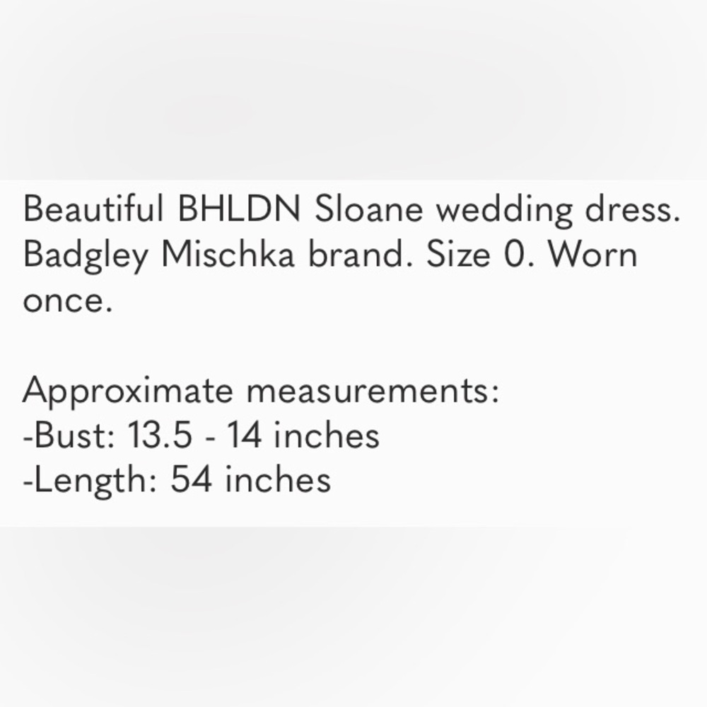 BHLDN Badgley Mischa Sloane pleated Wedding Dress - Picture 11 of 14